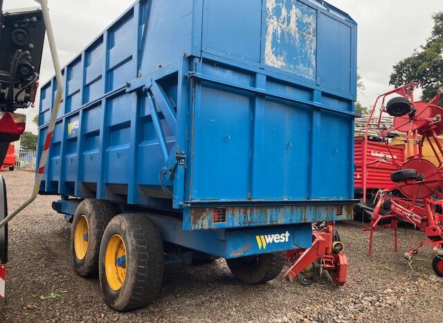 Used West 12T Silage Trailer full