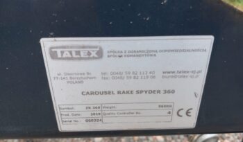Used Talex SK360 3.6m single rotor rake full