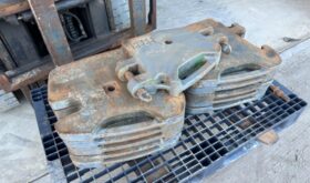 MASSEY FERGUSON SET OF FRONT WEIGHTS WITH CENTRE TOW WEIGHT 750 + VAT