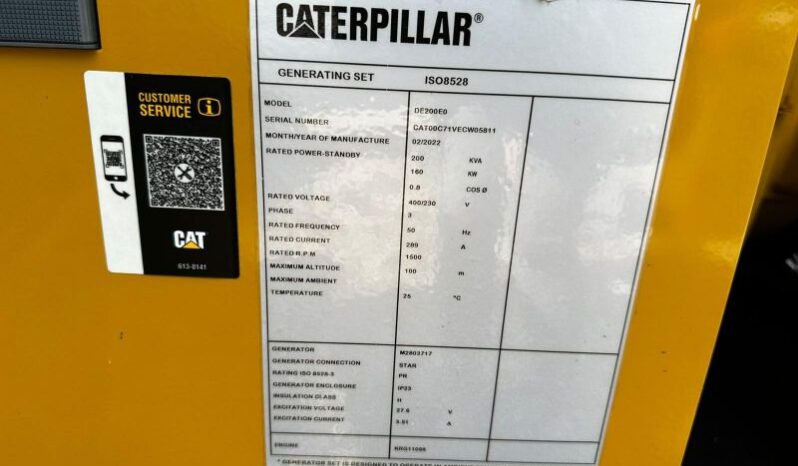 2022 CAT DE200 E0 Silent Generator GEN022 full