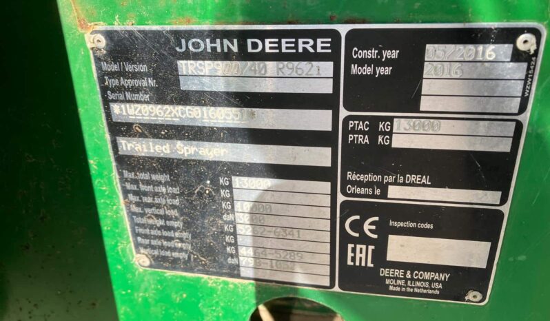 John Deere R962I full