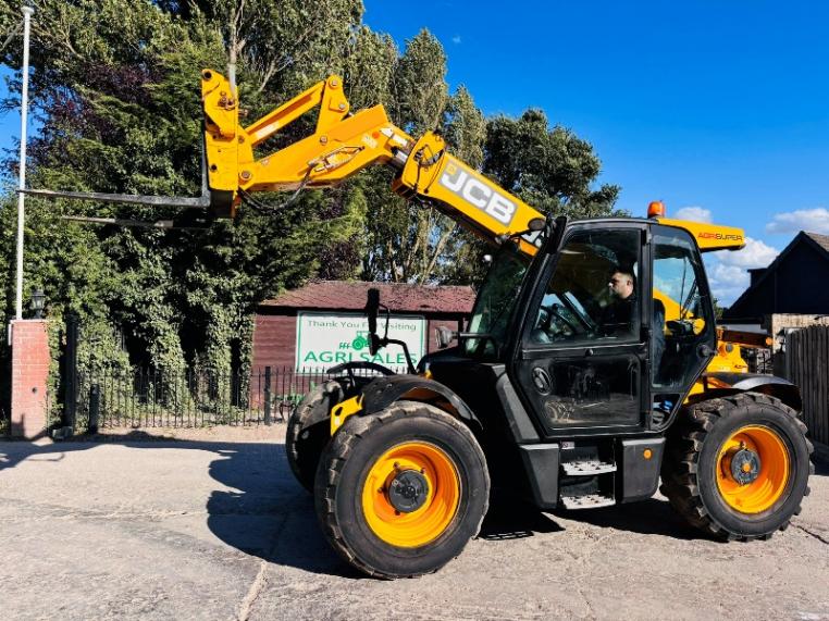 JCB 536-60 AGRI SUPER 4WD TELEHANDLER *YEAR 2018, AG-SPEC* C/W PALLET TINES *VIDEO*