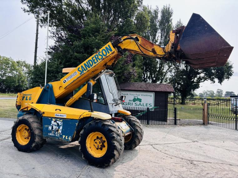 SANDERSON TL6ST 4WD TELEHANDLER *AG-SPEC* C/W BUCKET & PICK UP HITCH *VIDEO*