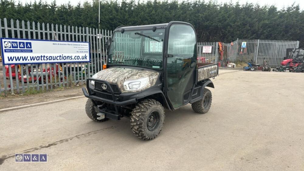 KUBOTA RTVX900 vehicle (YX18 EDW) For Auction on: 2024-09-07