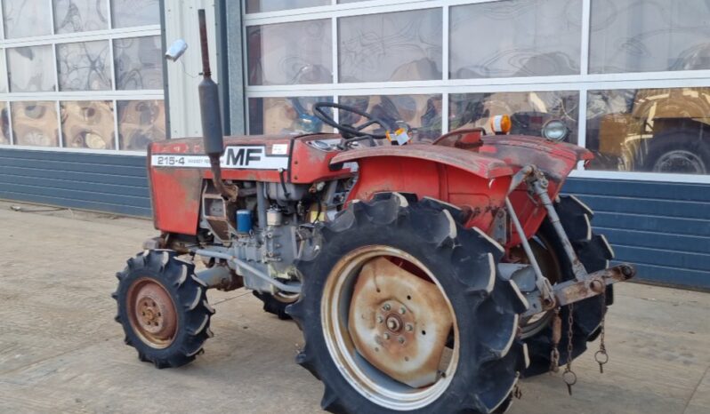 Massey Ferguson MF215-4 Tractors For Auction: Leeds – 23rd, 24th, 25th, 26th October @ 08:00am full