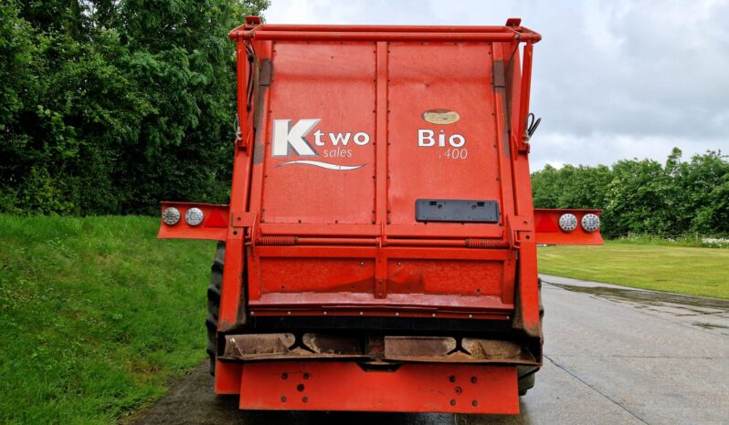 2014 K-Two Bio 1400 trailed muck spreader full