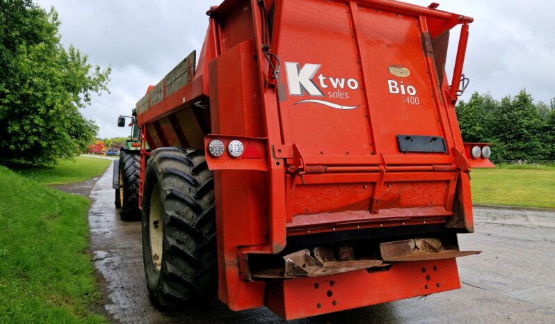 2014 K-Two Bio 1400 trailed muck spreader full