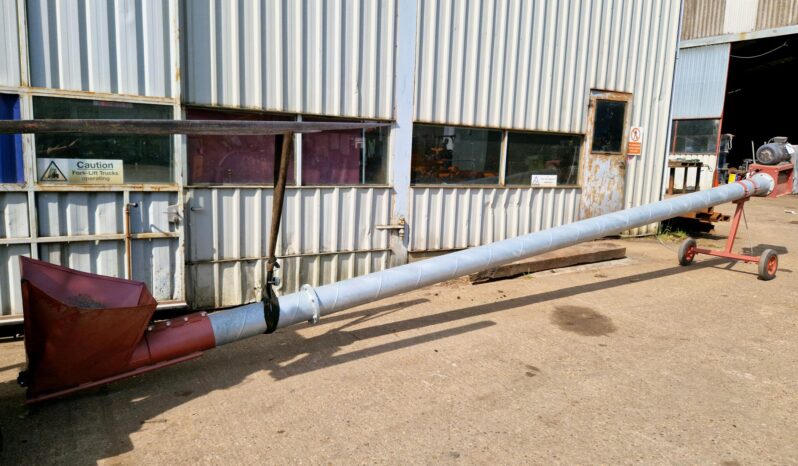 24ft auger for filling rubber belt elevator full