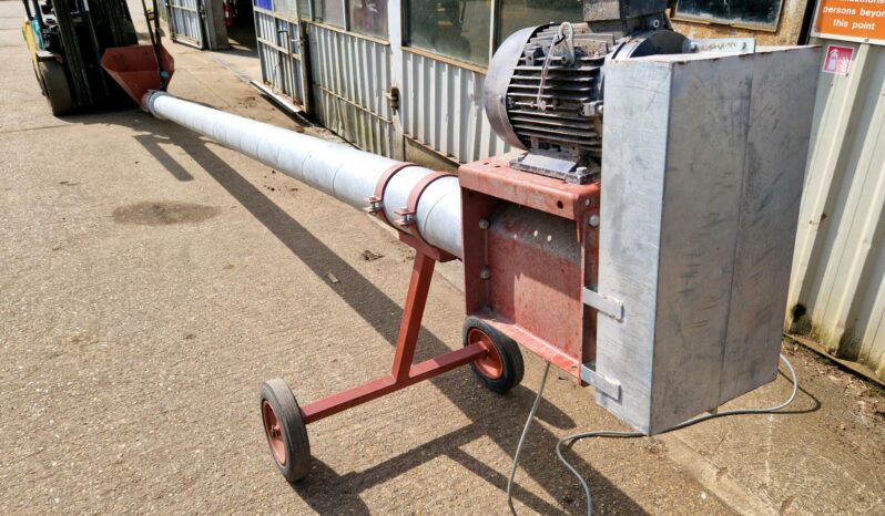 24ft auger for filling rubber belt elevator full