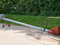 24ft auger for filling rubber belt elevator full