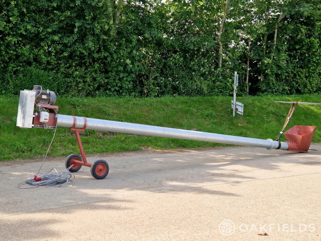 24ft auger for filling rubber belt elevator