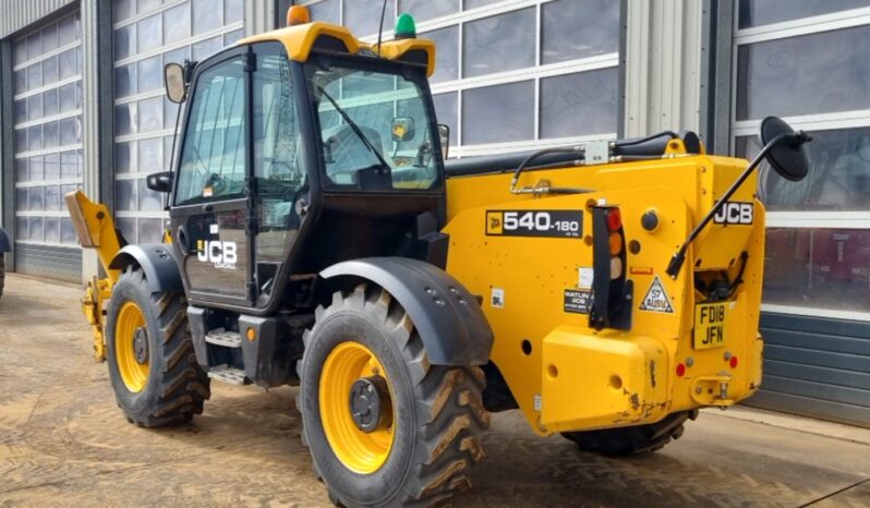 2018 JCB 540-180 Hi Viz Telehandlers For Auction: Leeds – 23rd, 24th, 25th, 26th October @ 08:00am full