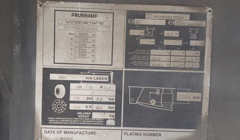 2020 FRUEHAUF TRI AXLE (SAF) For Auction on 2024-10-10 full