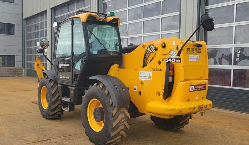 2018 JCB 540-170 Telehandlers For Auction: Leeds – 23rd, 24th, 25th, 26th October @ 08:00am full