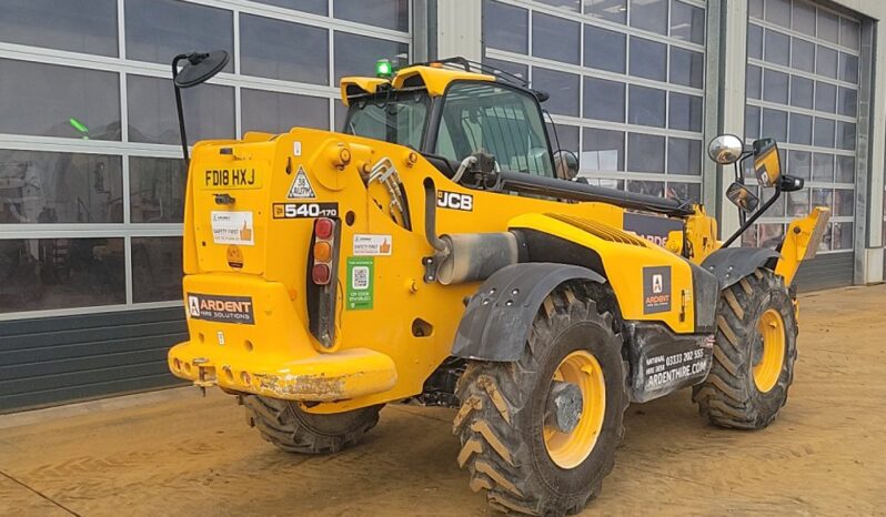 2018 JCB 540-170 Telehandlers For Auction: Leeds – 23rd, 24th, 25th, 26th October @ 08:00am full