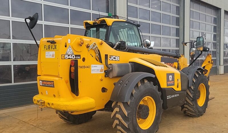 2018 JCB 540-170 Telehandlers For Auction: Leeds – 23rd, 24th, 25th, 26th October @ 08:00am full