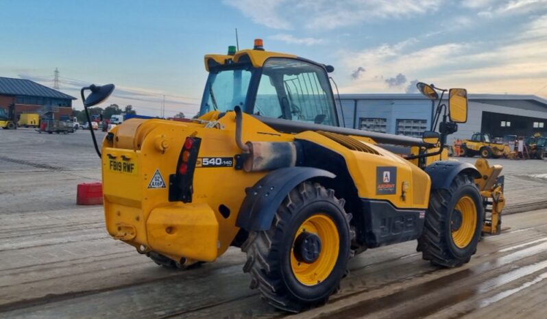 2019 JCB 540-140 Hi Viz Telehandlers For Auction: Leeds – 23rd, 24th, 25th, 26th October @ 08:00am full