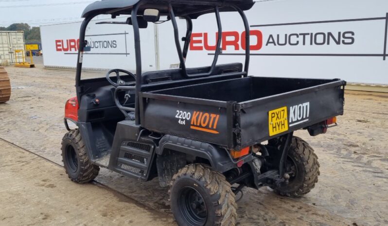 2017 Daedong 2200 Utility Vehicles For Auction: Leeds – 23rd, 24th, 25th, 26th October @ 08:00am full