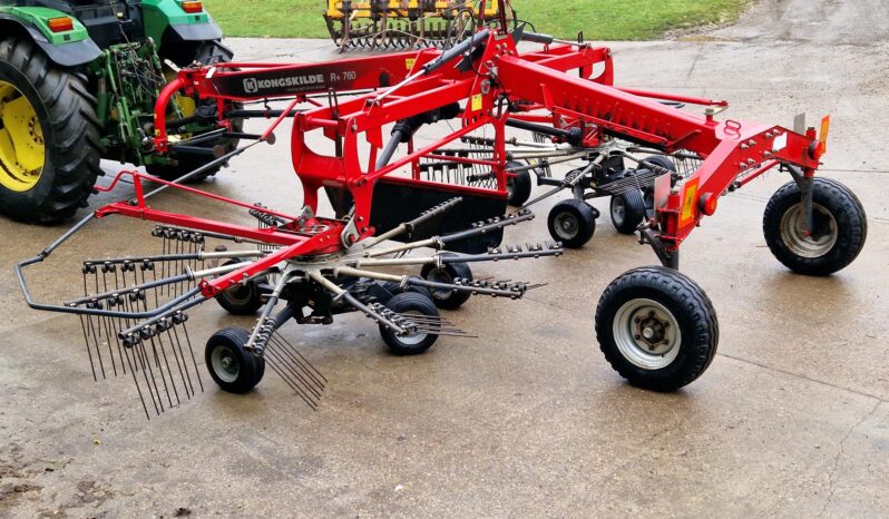 2017 Kongskilde R 760 twin rotor rake full