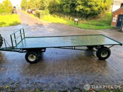 1983 Brian Legg 20′ 4 wheel flat turntable trailer full