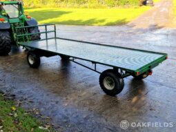 1983 Brian Legg 20′ 4 wheel flat turntable trailer full