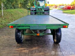 1983 Brian Legg 20′ 4 wheel flat turntable trailer full