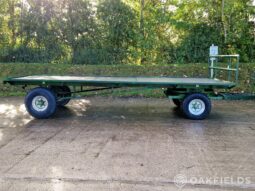 1983 Brian Legg 20′ 4 wheel flat turntable trailer full