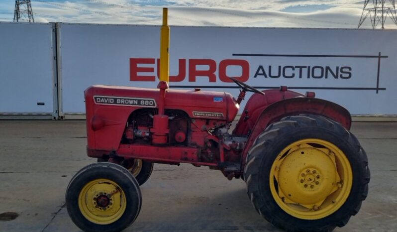 David Brown 880 Tractors For Auction: Leeds – 23rd, 24th, 25th, 26th October @ 08:00am full