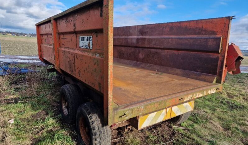 Griffiths Tandem Axle Drawbar Tipping Trailer full