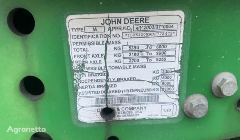 2013 JOHN DEERE 5100R TRACTOR full