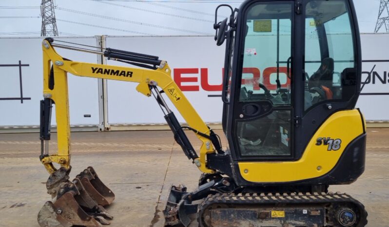 2020 Yanmar SV18 Mini Excavators For Auction: Leeds -27th, 28th, 29th, 30th November 24 @ 8:00am full