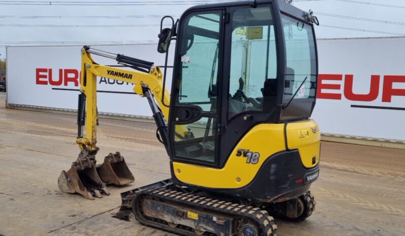 2020 Yanmar SV18 Mini Excavators For Auction: Leeds -27th, 28th, 29th, 30th November 24 @ 8:00am full