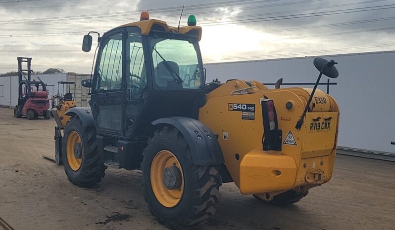 2019 JCB 540-140 Hi Viz Telehandlers For Auction: Leeds -27th, 28th, 29th, 30th November 24 @ 8:00am full