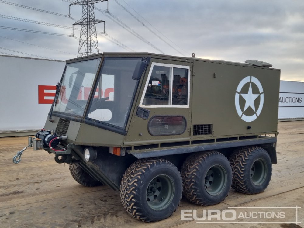 Williams Fairey 6×6 Amphibious Utility Vehicle, Black Line Front Winch (Reg. Docs. Available) Utility Vehicles For Auction: Leeds -27th, 28th, 29th, 30th November 24 @ 8:00am