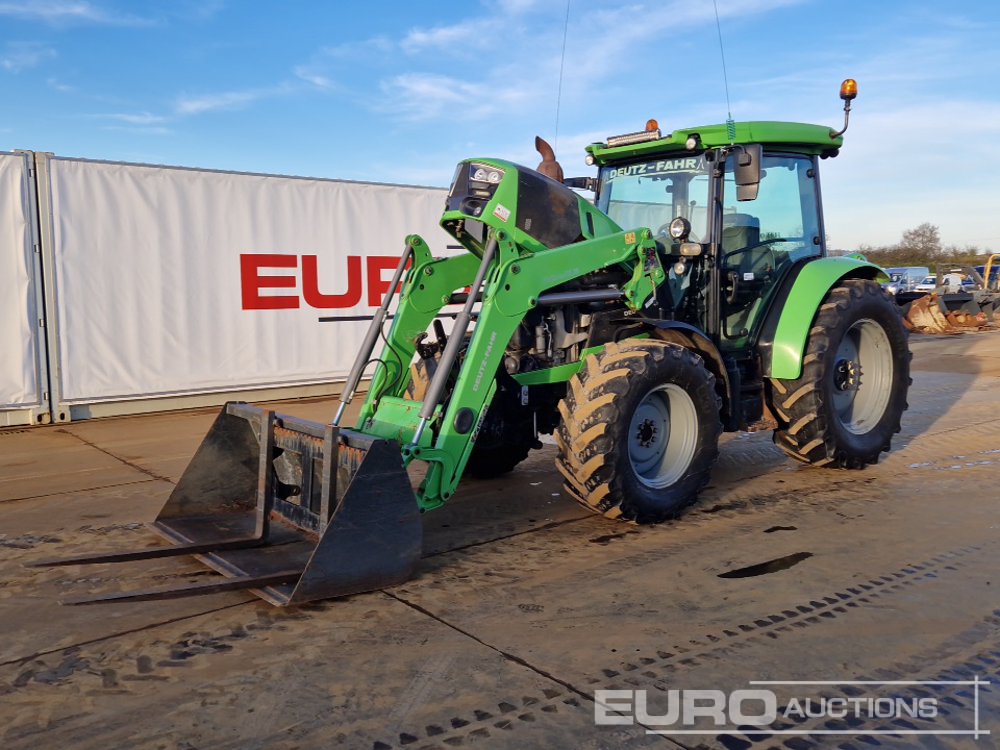 2019 Deutz-Fahr 5125 4WD Tractor, Front Linkage & PTO, Front Suspension, Profiline FZ20 Front Loader, 4 Spool Valves, A/C, Bucket & Forks ( 2814 hrs ) Tractors For Auction: Dromore – 6th & 7th December 2024 @ 9:00am