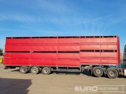 Houghton Tri Axle Double Deck Live Stock Trailer, Hydraulic Ramp Livestock Trailers For Auction: Leeds -27th, 28th, 29th, 30th November 24 @ 8:00am full