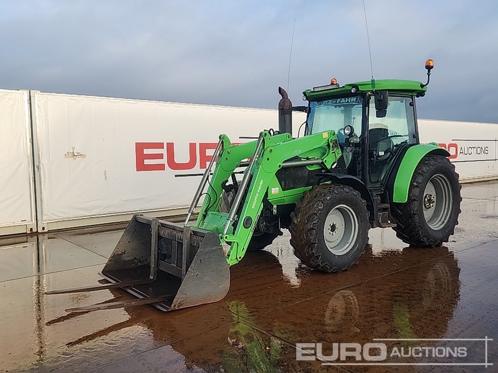 2019 Deutz-Fahr 5125 4WD Tractor, Front Linkage & PTO, Front Suspension, Profiline FZ20 Front Loader, 4 Spool Valves, A/C, Bucket & Forks ( 2814 hrs ) Tractors For Auction: Dromore – 6th & 7th December 2024 @ 9:00am