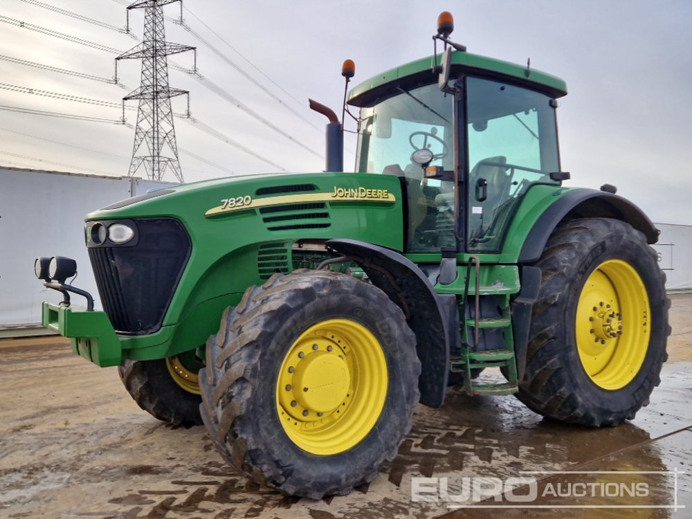 John Deere 7820 Tractors For Auction: Leeds -27th, 28th, 29th, 30th November 24 @ 8:00am