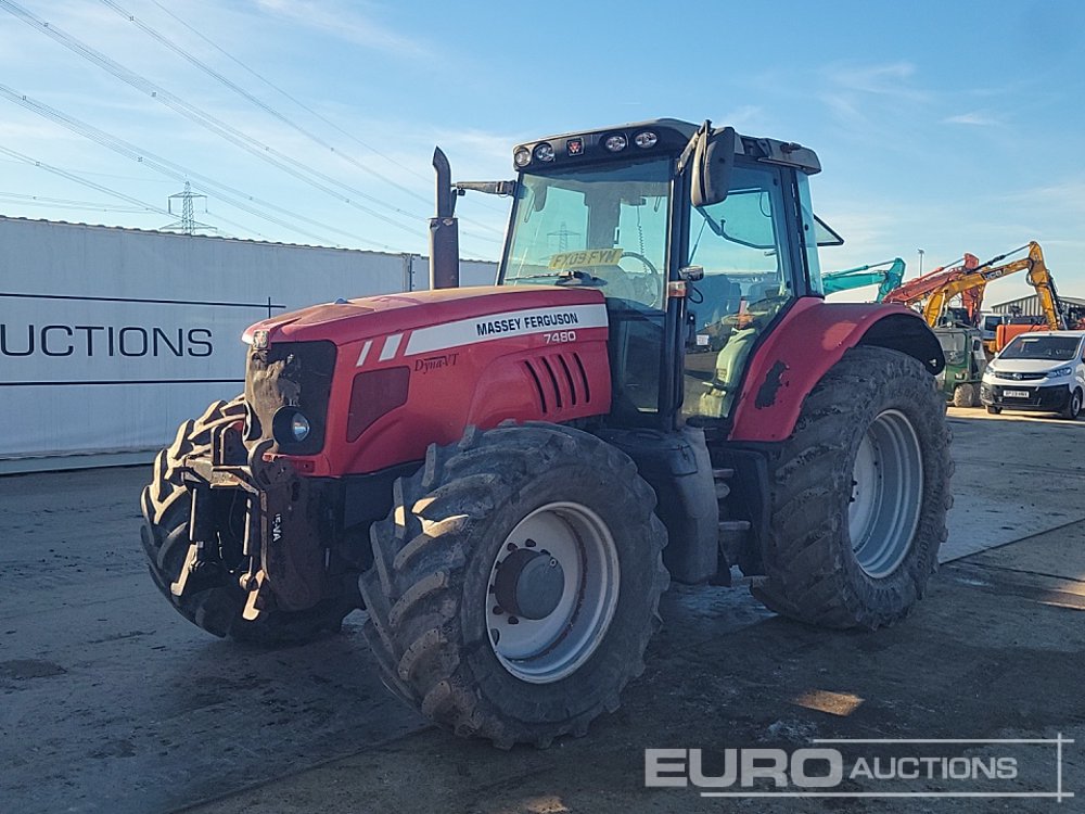 Massey Ferguson 7480 Tractors For Auction: Leeds -27th, 28th, 29th, 30th November 24 @ 8:00am