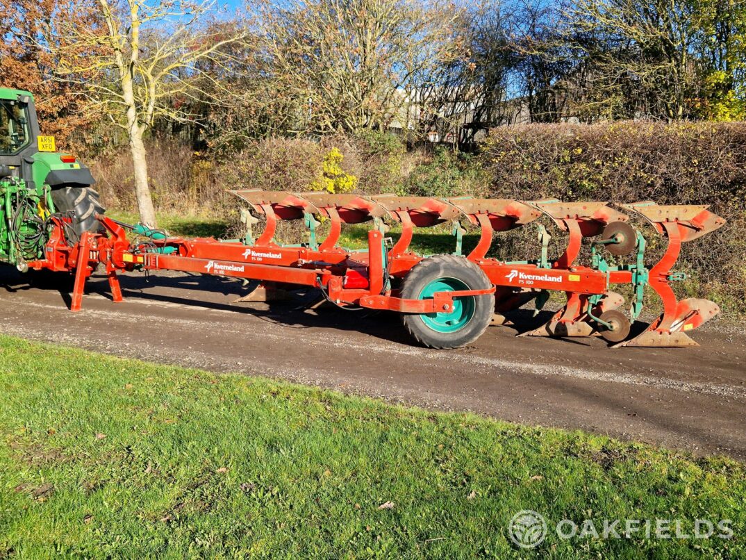 Kverneland PS 100-8 6 furrow semi-mounted auto-reset plough