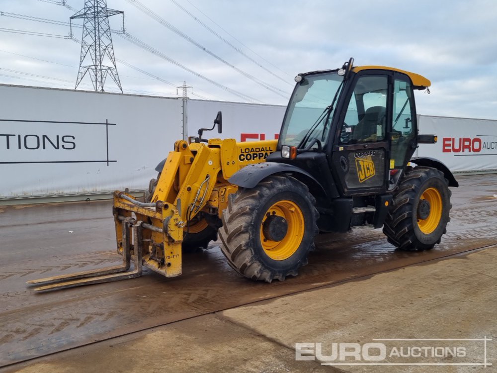 JCB Turbo Powershift  Telehandler, Joystick Controls, PUH, WLI, A/C, Forks Telehandlers For Auction: Leeds – 22nd, 23rd, 24th & 25th January 25 @ 8:00am