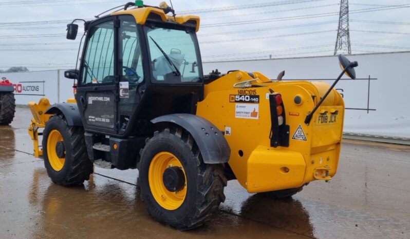 2018 JCB 540-140 Hi Viz Telehandlers For Auction: Leeds – 22nd, 23rd, 24th & 25th January 25 @ 8:00am full