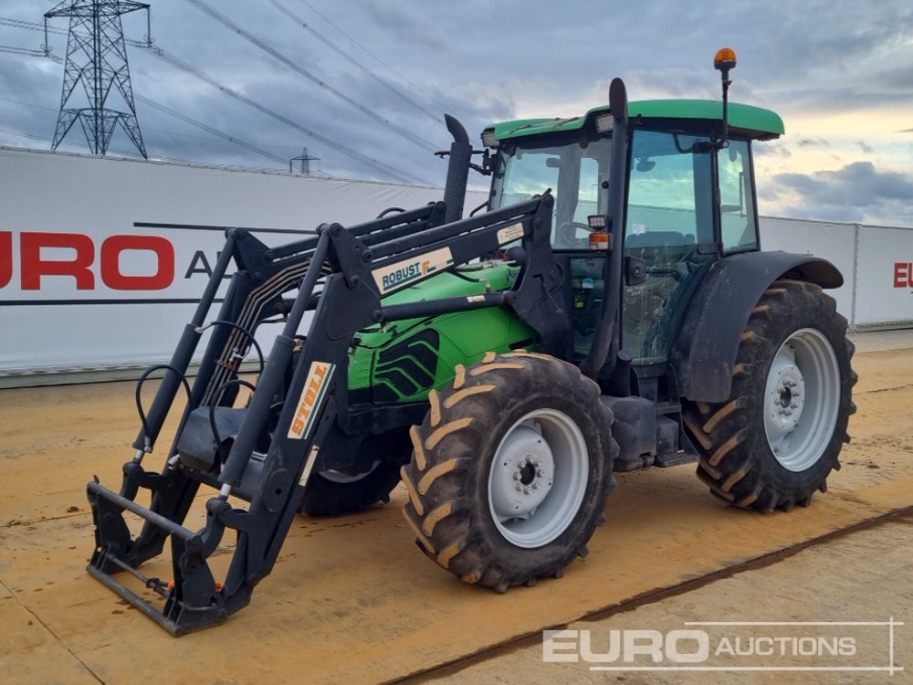 Duetz-Fahr 4WD Tractor, Stoll Front Loader, 4 Spool Valves, Tractors For Auction: Leeds – 22nd, 23rd, 24th & 25th January 25 @ 8:00am