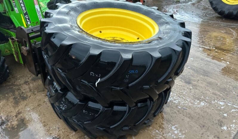 FIRESTONE 480/70 R28 TYRES ON JOHN DEERE RIMS 750 + VAT full