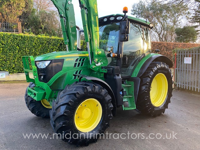 2018 John Deere 6120R A/Quad c/w JD 643R loader