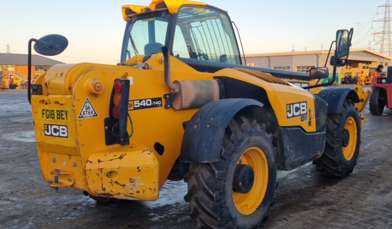 2018 JCB 540-140 Hi Viz Telehandlers For Auction: Leeds – 22nd, 23rd, 24th & 25th January 25 @ 8:00am full