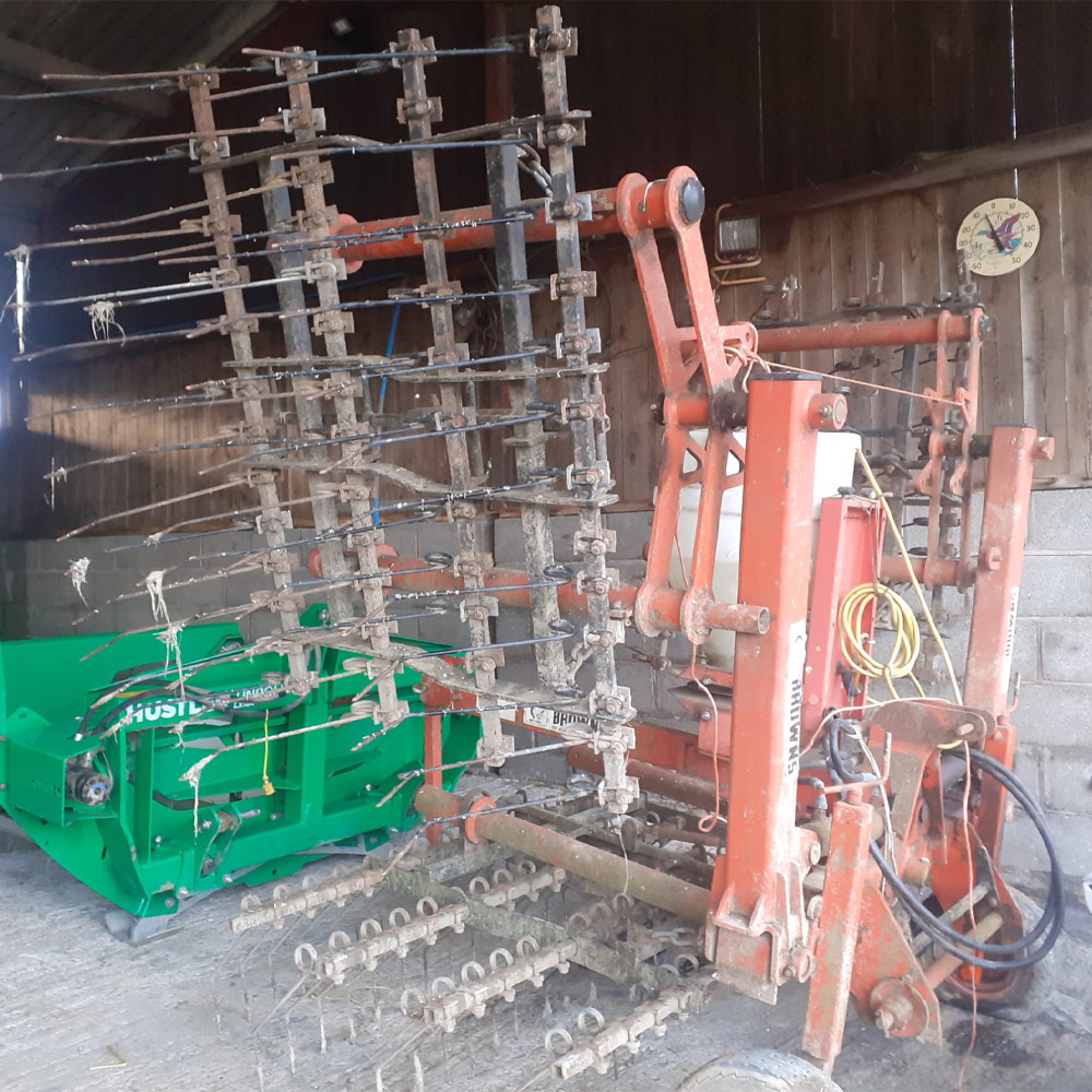 Used Browns grass harrow