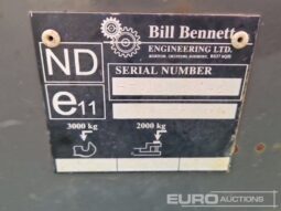 Bill Bennett Hydraulic Telescopic PUH to suit Tractor Farm Machinery For Auction: Leeds – 22nd, 23rd, 24th & 25th January 25 @ 8:00am full