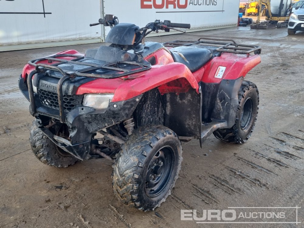 Honda 4WD Petrol Quad Bike ATVs For Auction: Leeds – 22nd, 23rd, 24th & 25th January 25 @ 8:00am