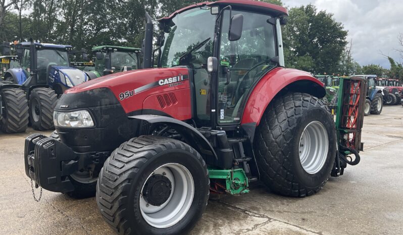 CASE IH 95U FARMALL WITH RANSOMES HYDRAULIC 5/7 MK IV GANG MOWER full